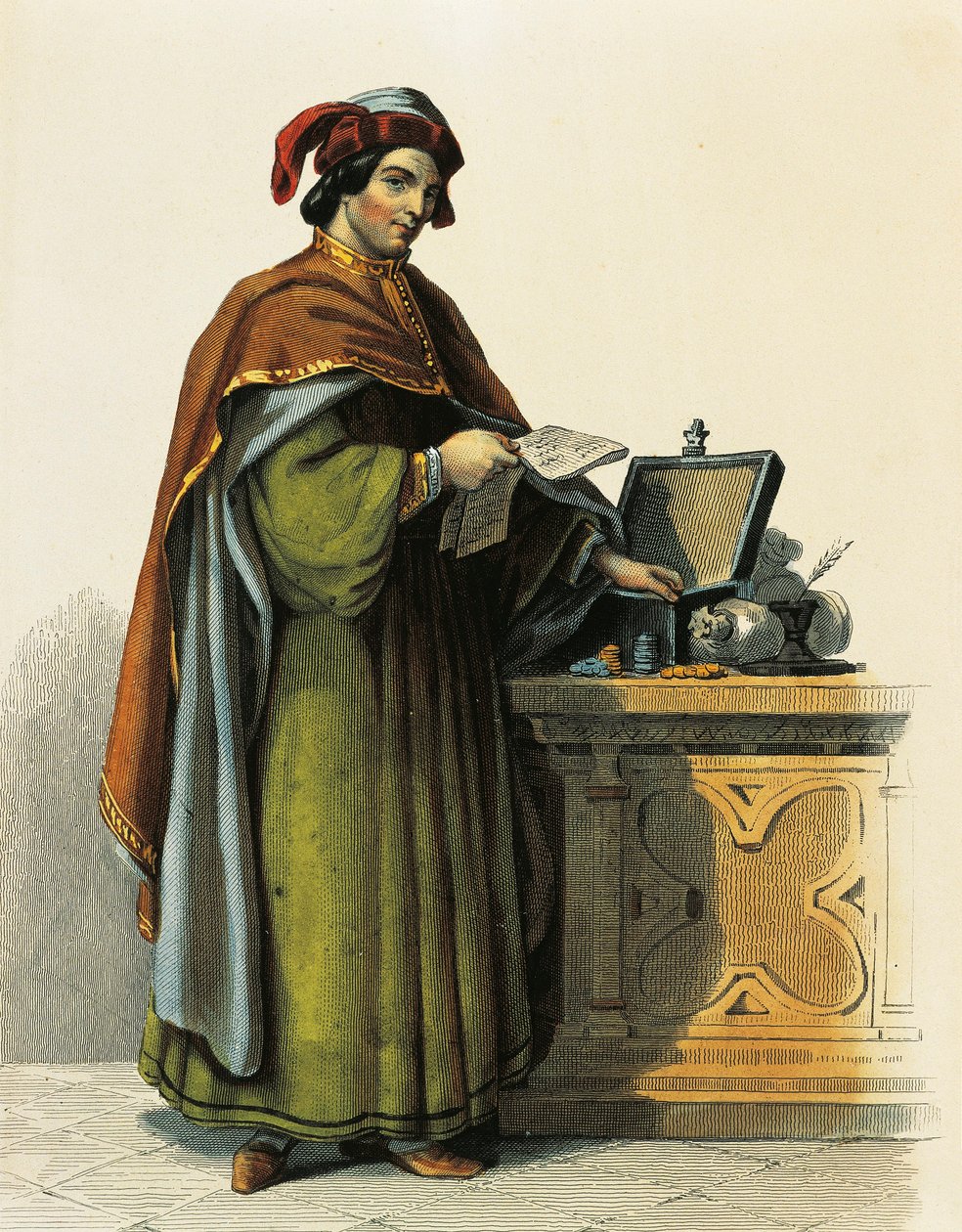 Jacques Coeur (ca. 1395-1456), fransk købmand af French School