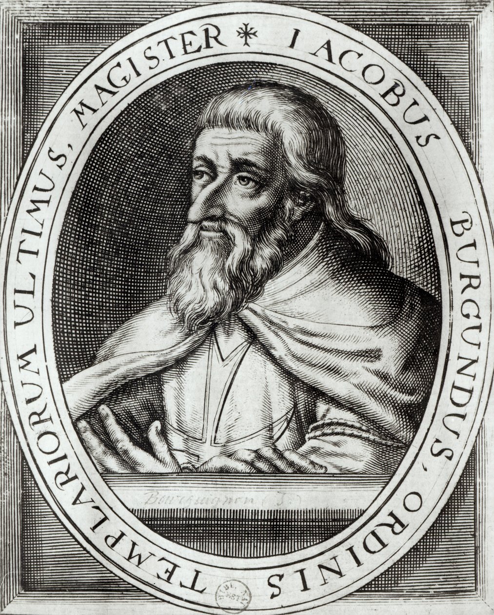 Jacques de Molay (ca. 1243-1314) Tempelriddernes mester af French School