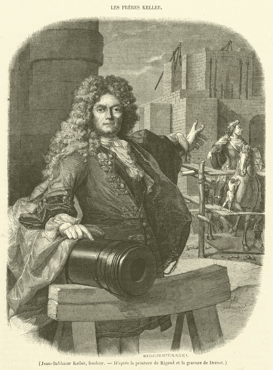 Jean-Balthasar Keller, støber (kobberstik) af French School