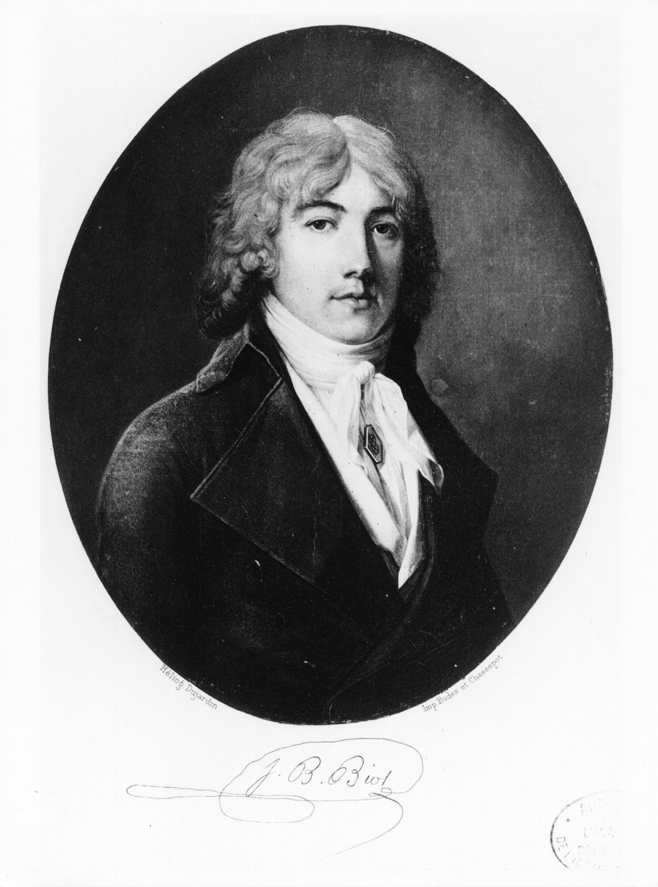 Jean-Baptiste Biot (1774-1862) begyndelsen af det 19. århundrede af French School