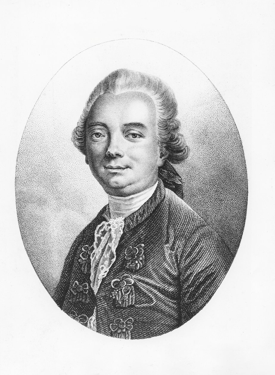 Jean-Francois de La Harpe (gravering) af French School