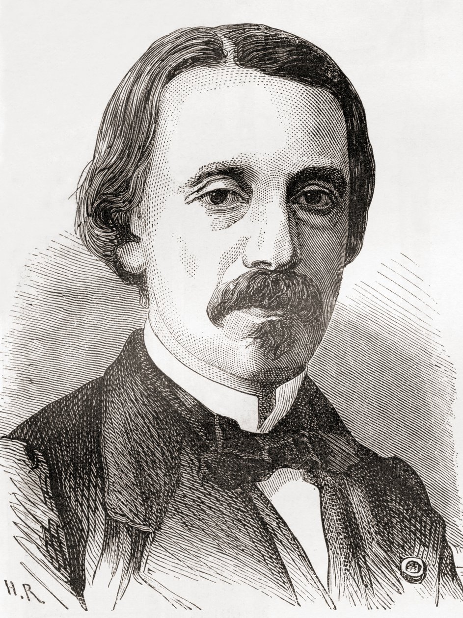 Jean Bernard Léon Foucault, fra Videnskabens vidundere, udgivet ca. 1870 (gravering) af French School