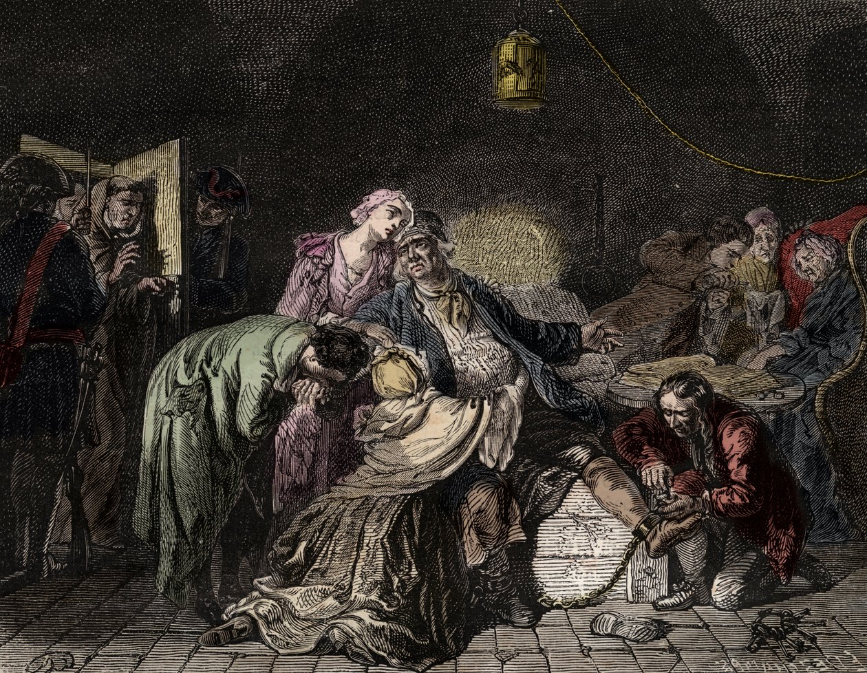 Jean Calas, calvinistisk købmand anklaget for mord af French School