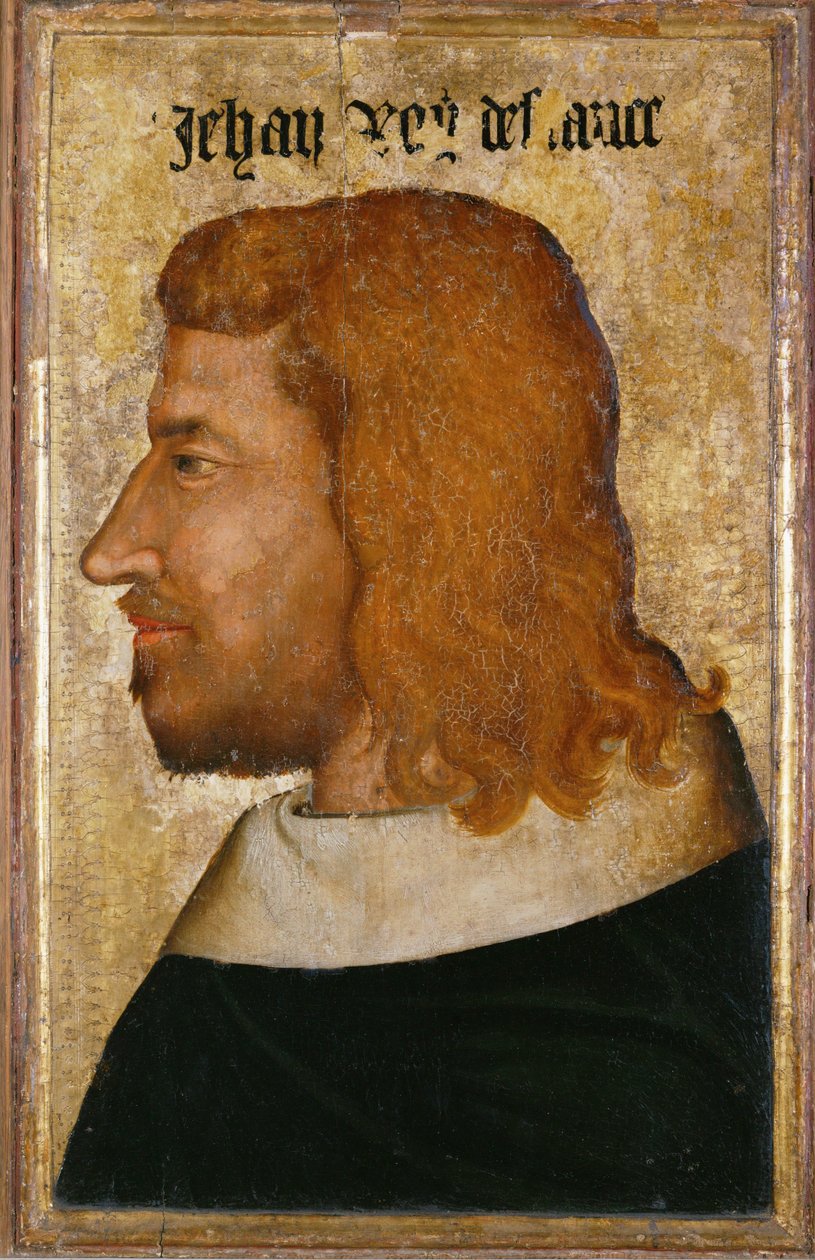 Jean II le Bon, konge af Frankrig, søn af Philip VI af Valois ... af French School