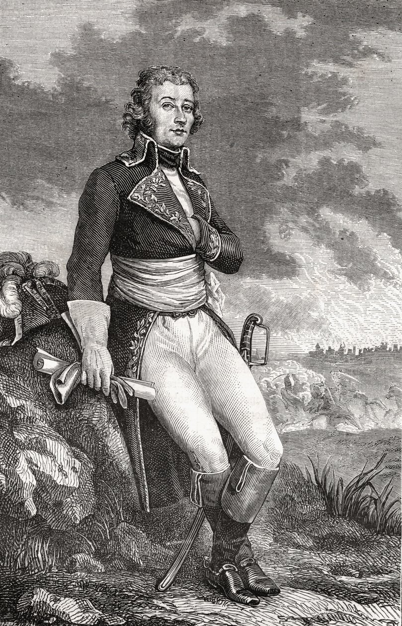 Jean Victor Marie Moreau (1763-1813) fra en gravering af Parmentier, fra 