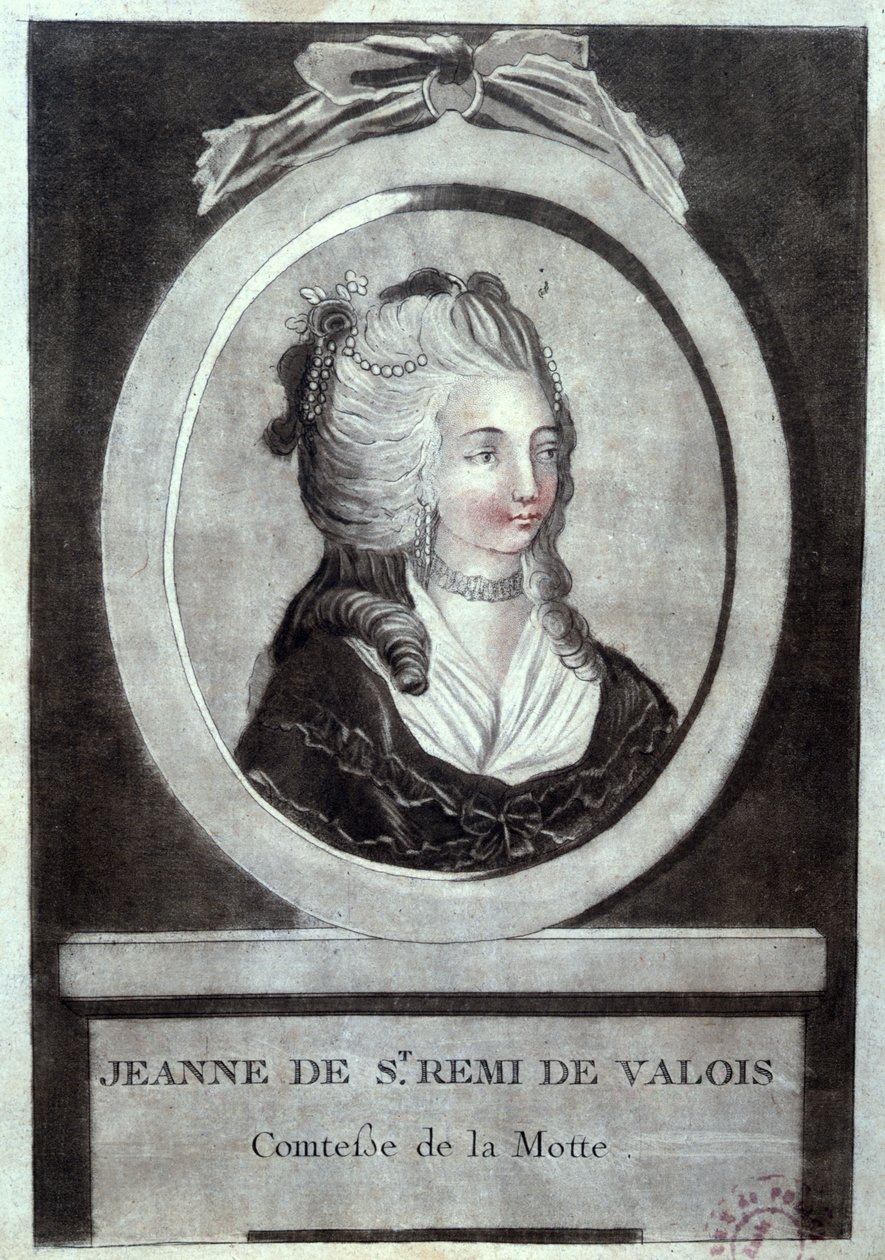 Jeanne de Valois-Saint-Remy (1756-91), grevinde af La Motte, ca. 1786 af French School