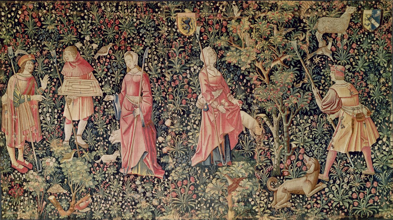 Game of Hopscotch and Fruit Picking, Loire Workshop, 1510 af French School