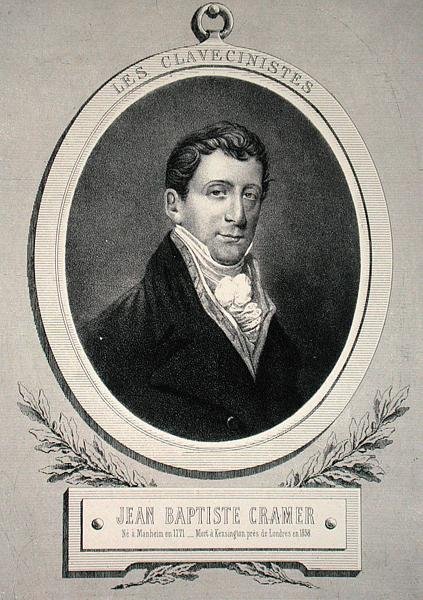 Johann Baptist Cramer (1771-1858) graveret af Alfred Lemoine (litho) af French School