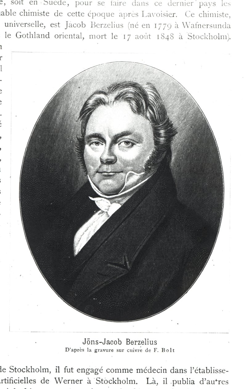 Jons Jakob Berzelius (1779-1848) efter stik af F. Bolt af French School