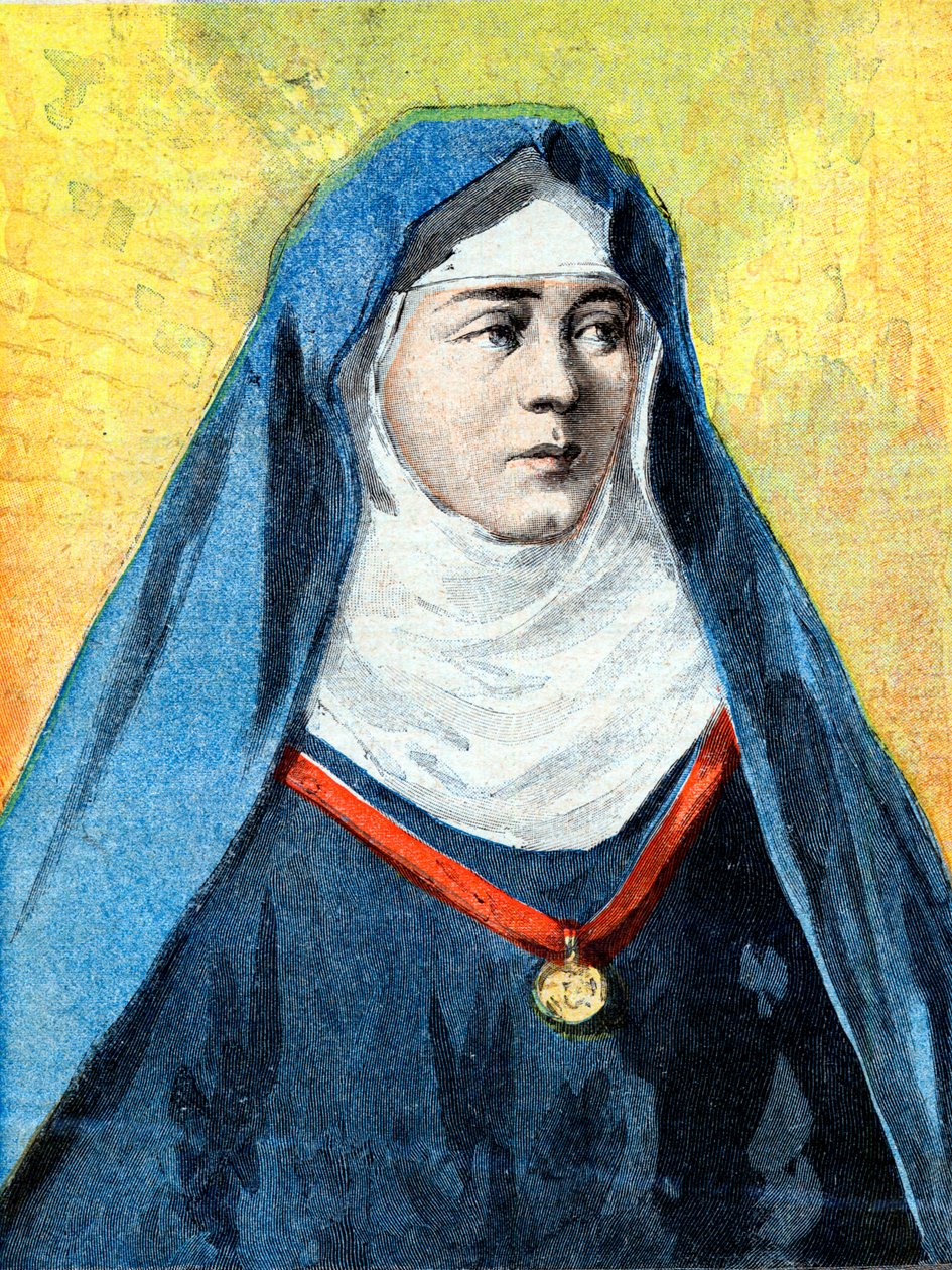 Julienne Duguesclin (1377-1404) benediktiner nonne, illustration "Le Petite Journal" af 23. juli 1894 (gravering) af French School
