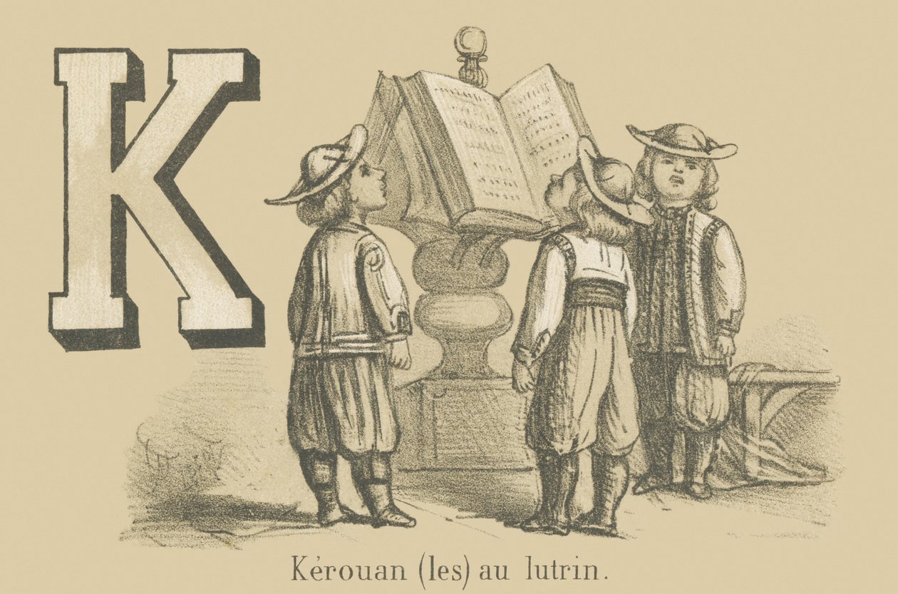 K: Kerouan (les) ved talerstolen af French School
