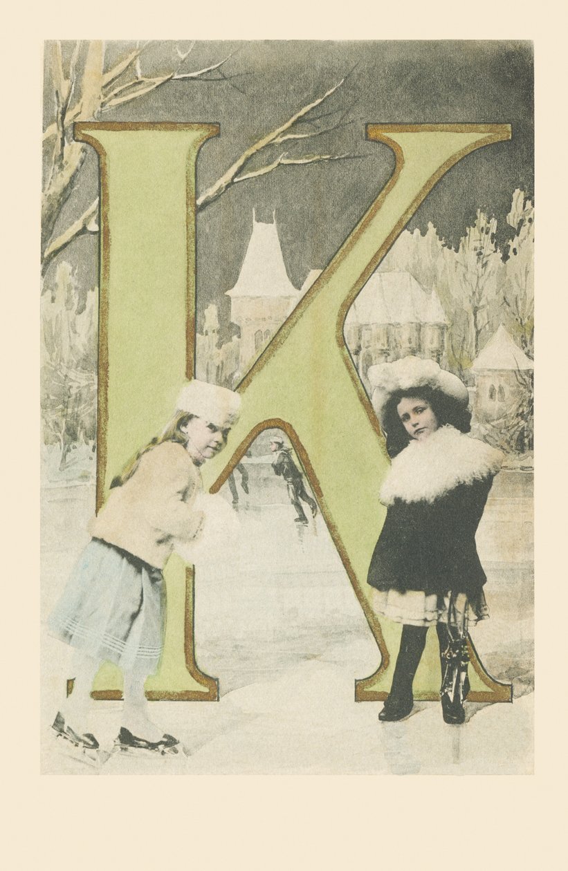 K: To piger, glider og skøjter om vinteren af French School