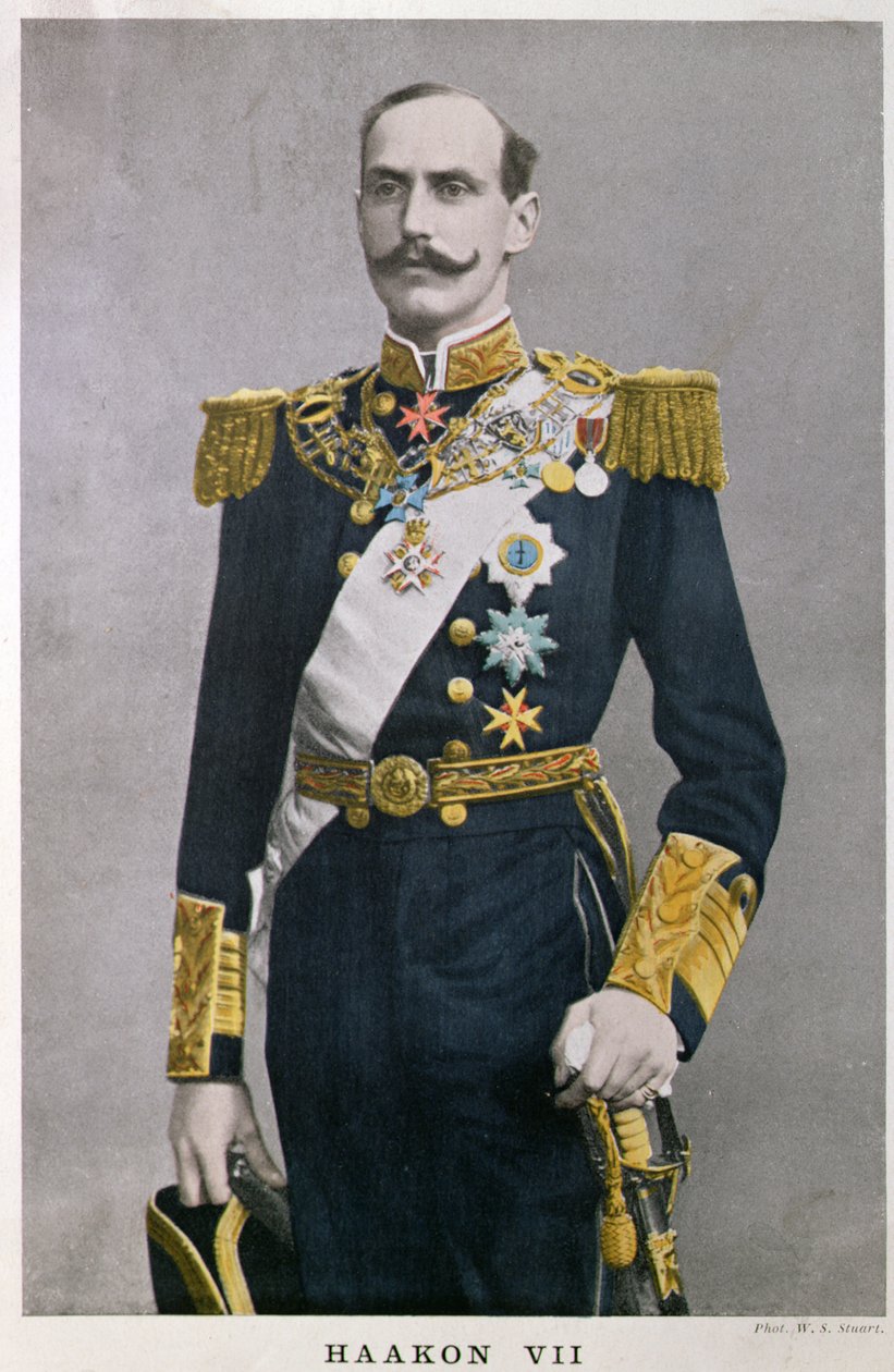 Kong Haakon VII af Norge (1872-1957), begyndelsen af det 20. århundrede af French School