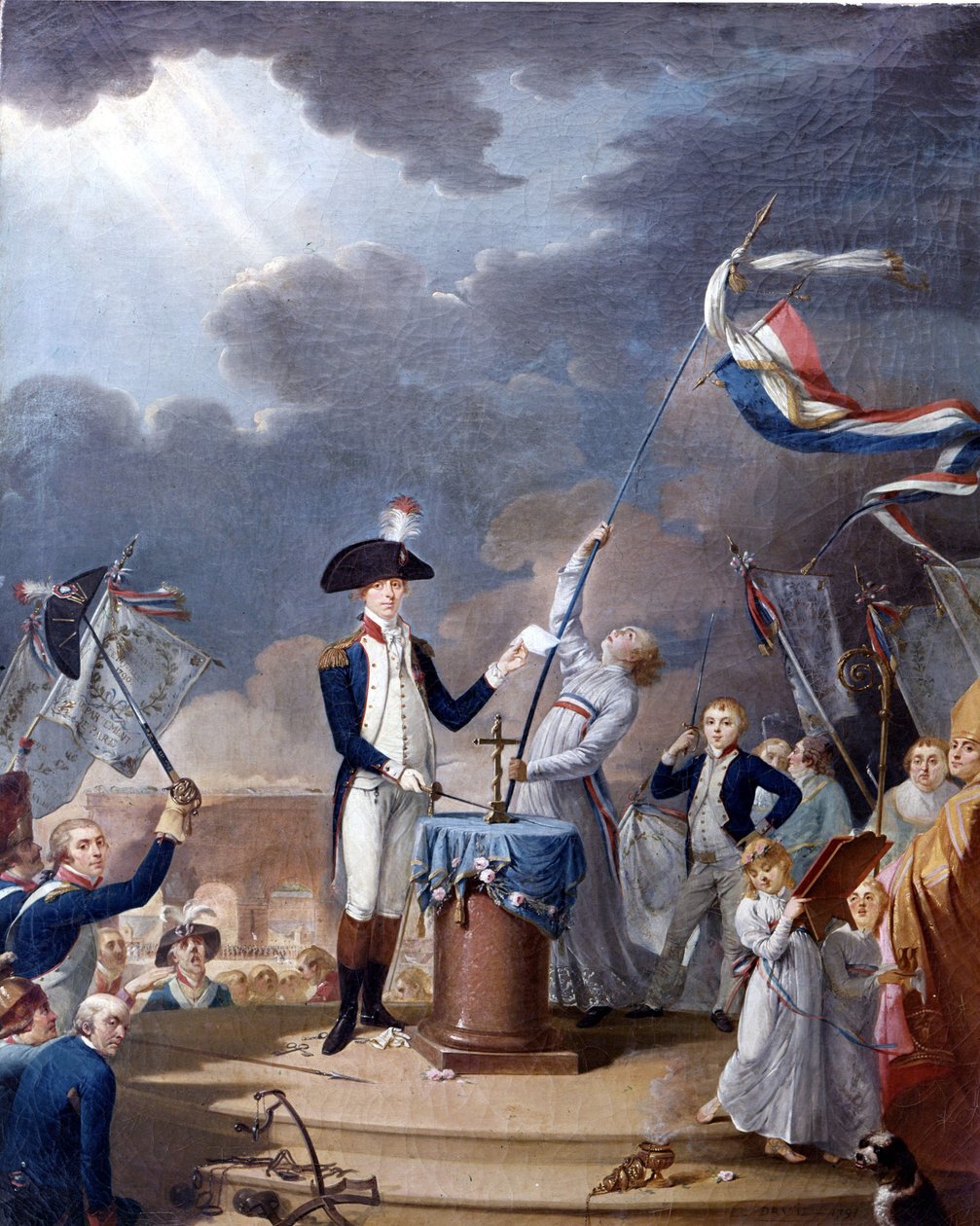 La Fayette (Lafayette) blev taget i ed ved Federation Day 19. juli af French School