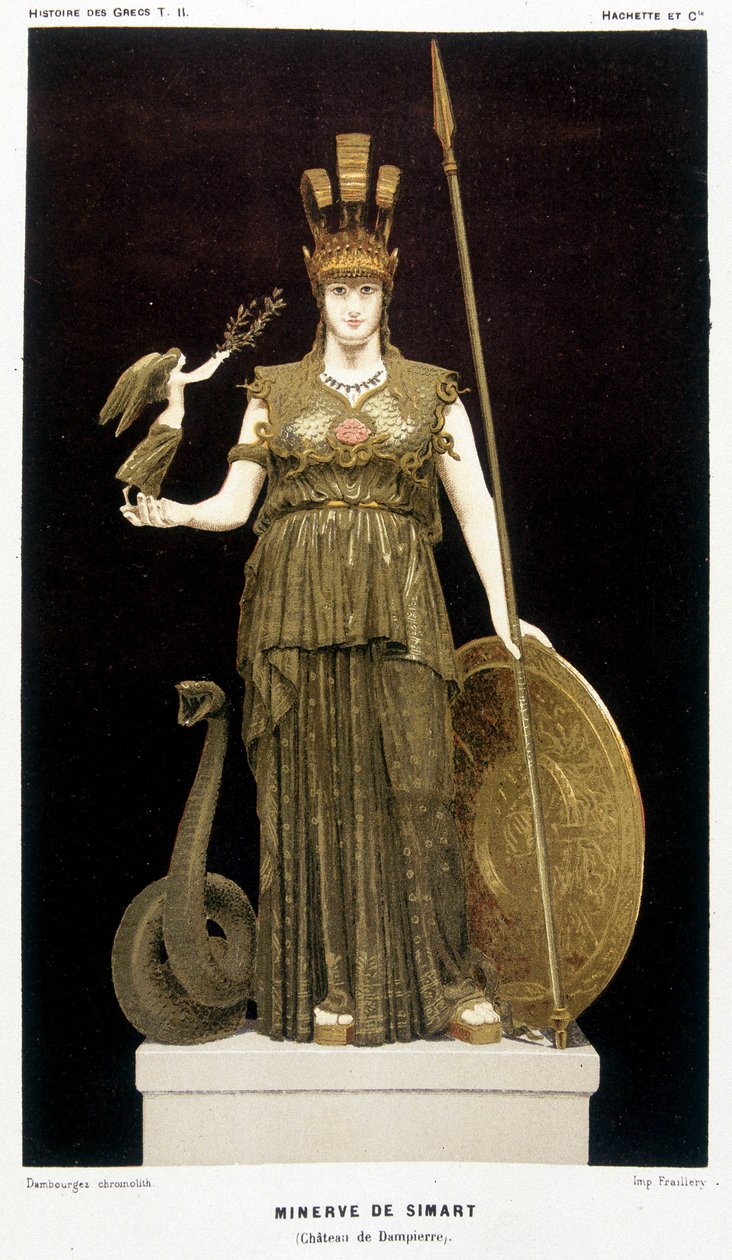 La Minerve de Simart - i ""Græskernes historie"" Victor Duruy 1887. af French School