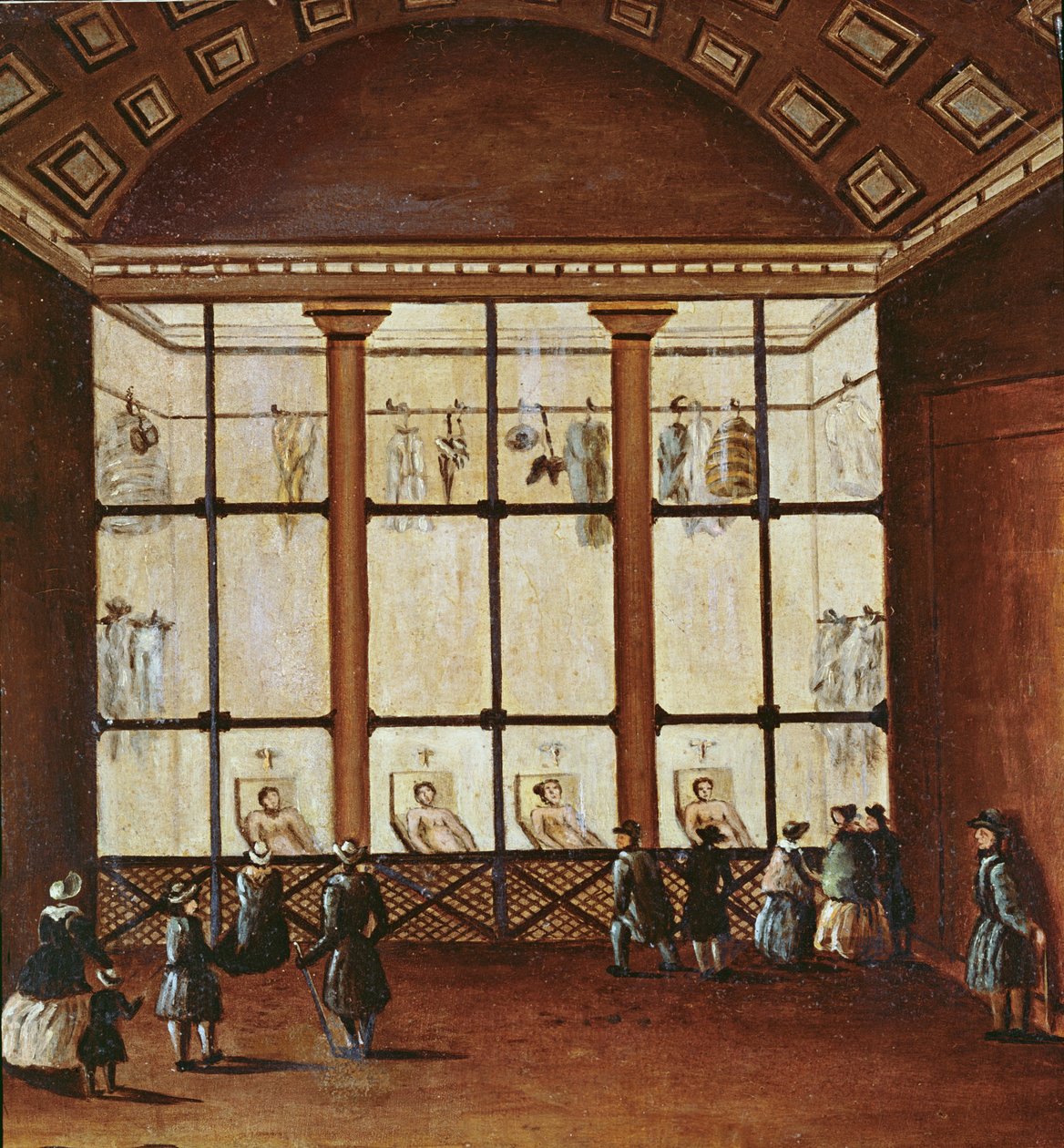 La Morgue, største lighus i Paris, 1830-40 af French School