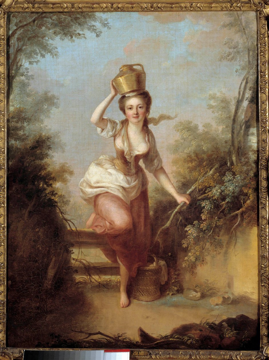 La laitiere Peinture de Huet (1700-tallet). Musee Cognacq Jay fra det 18. århundrede, Paris af French School