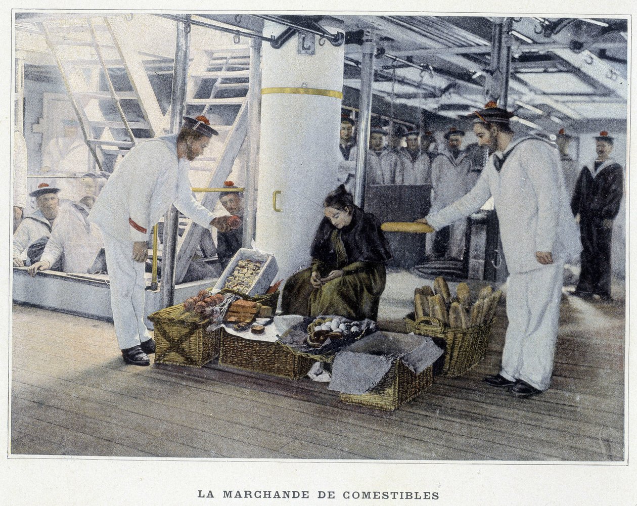 The Merchant of edibles - i ""Military album - Navy: Life on board"" af French School
