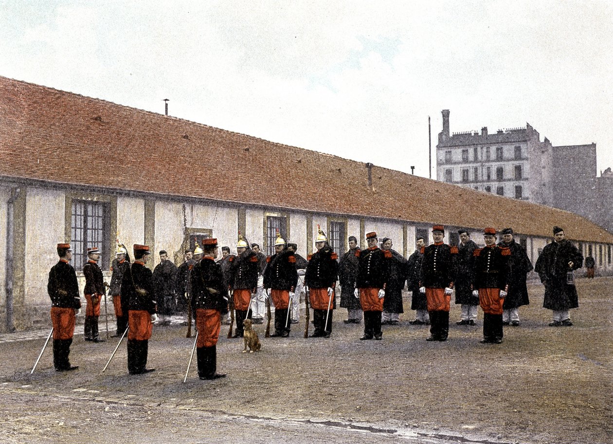 La parade - i "Album militaire"" - kavaleri: hustjeneste af French School