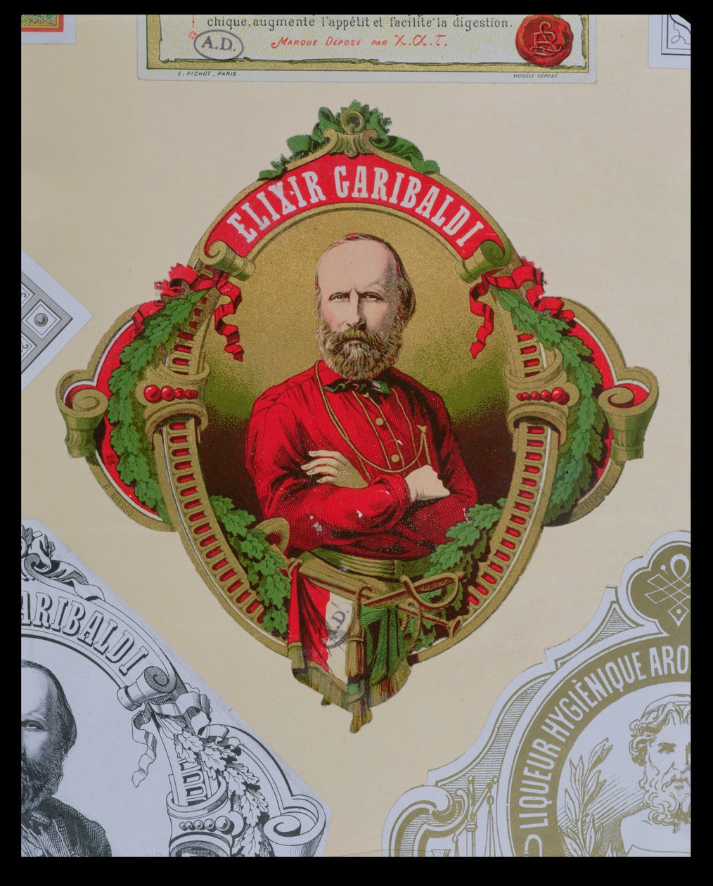 Etiket til Elixir Garibaldi af French School