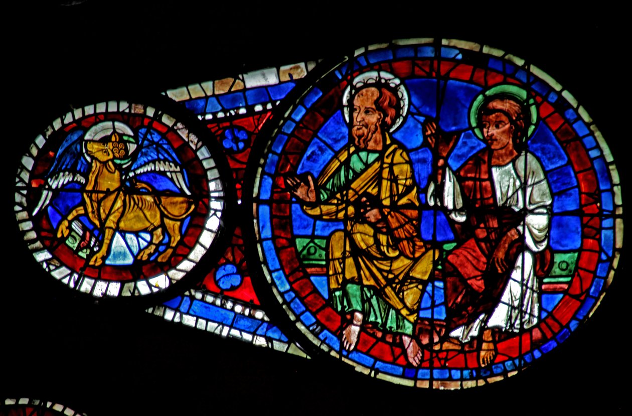 Sidste dom: To apostle og Lukas-tyren (w143) af French School