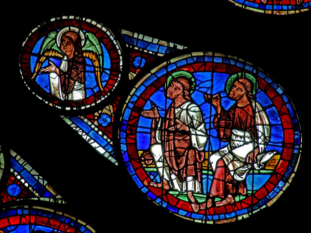 Sidste dom: To apostle og en engel (w143) af French School