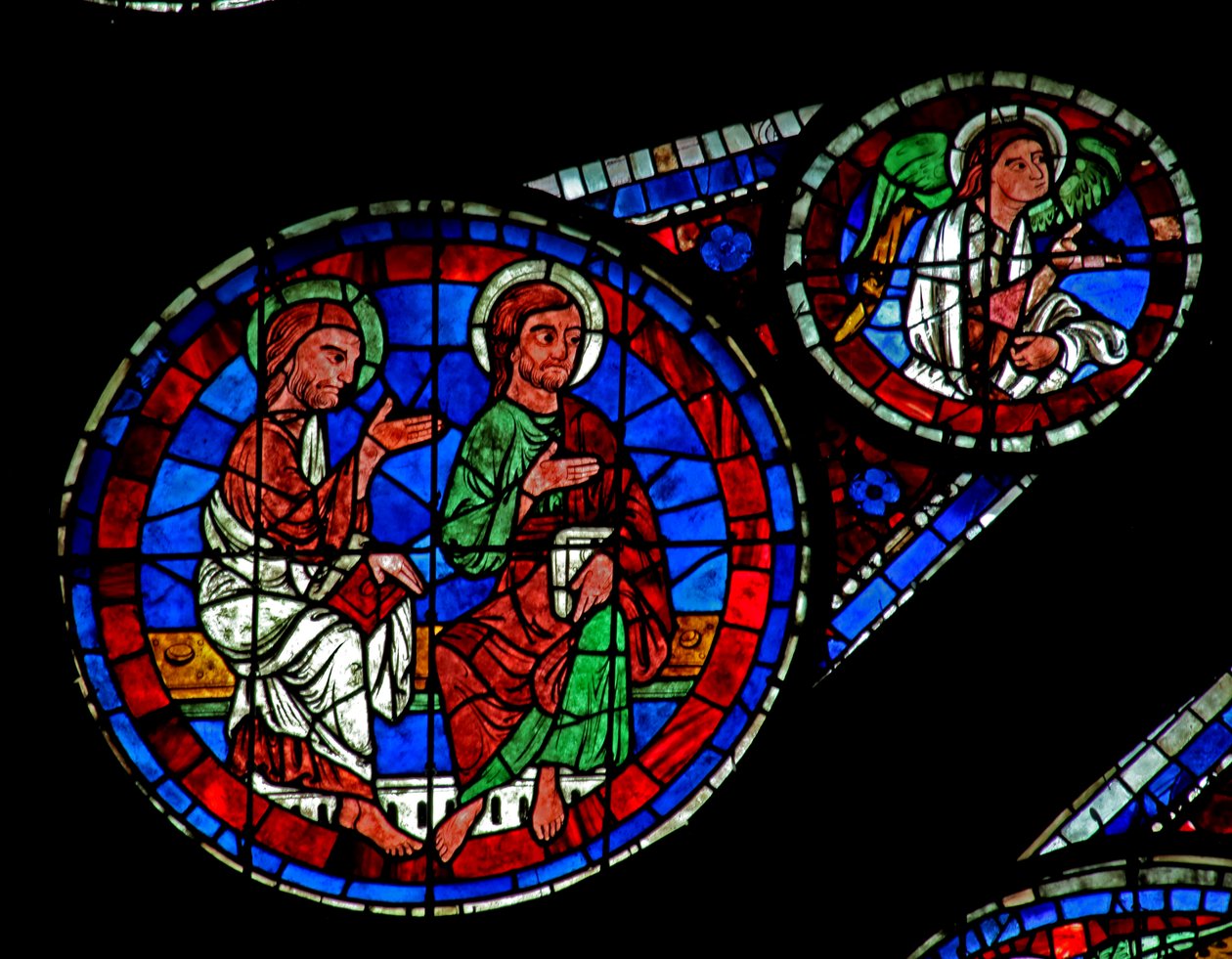 Sidste dom: To apostle og en engel (w143) af French School