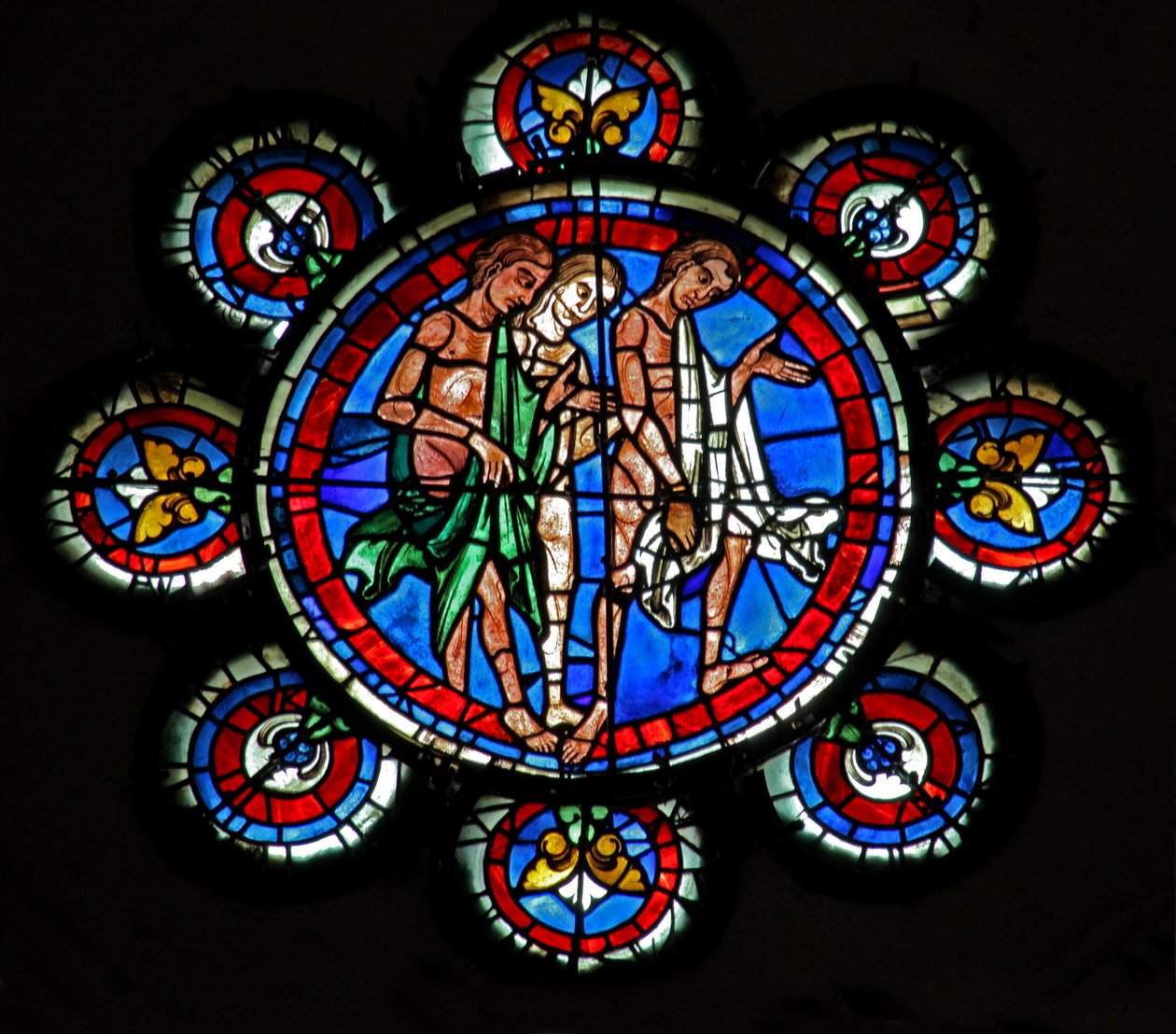 Sidste dom: sjæle føres til paradis (w143) af French School