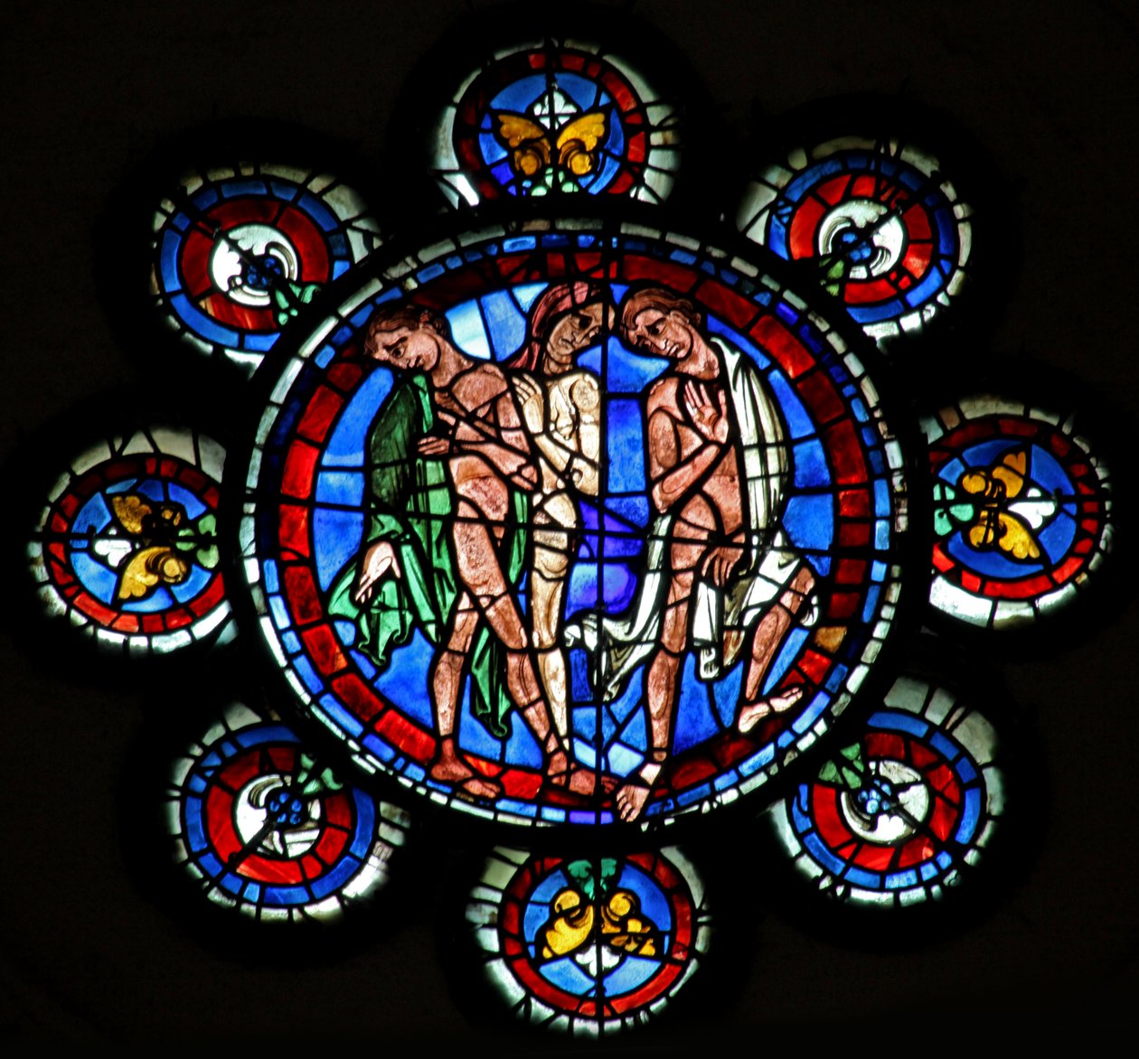 Sidste dom: sjæle føres til paradis (w143) af French School