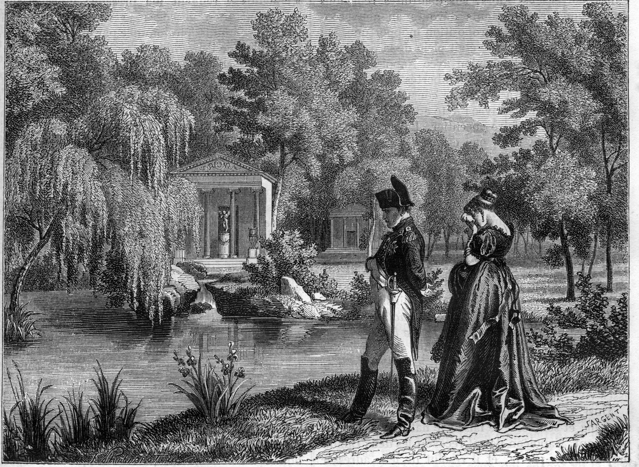 Napoleons sidste ophold på Malmaison-paladset - Napoleons og Dronning Hortenses sidste besøg i La Malmaison, juni 1815 - i "Histoire de l
