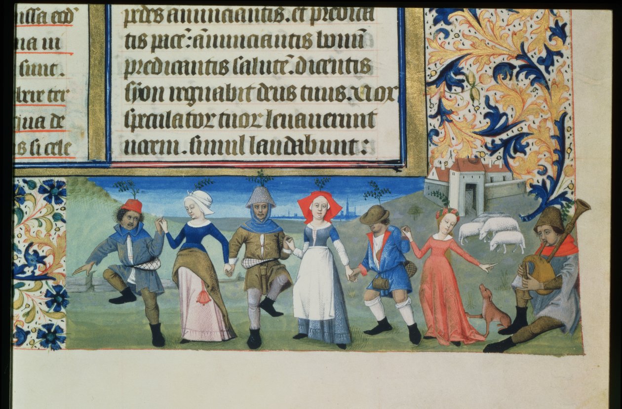 Lat 873 f.21 Hyrdernes dans, fra Charles af Angoulémes timer af French School
