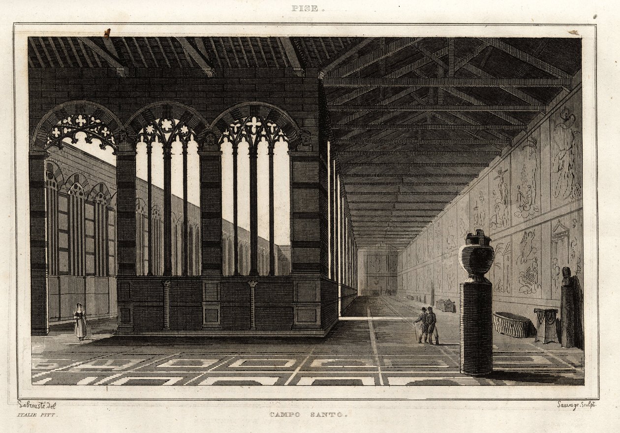 Campo Santo i Pisa af French School