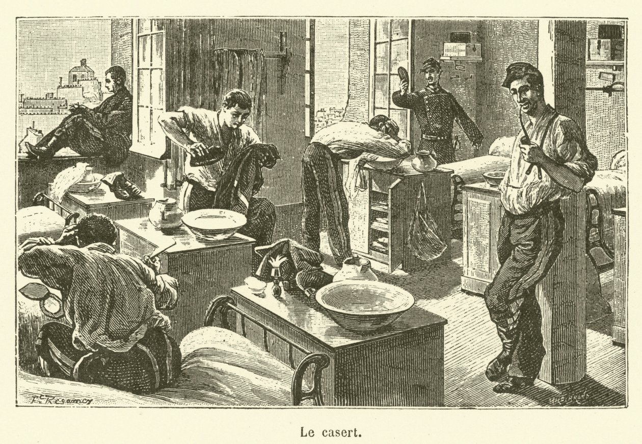 Le casert (kobberstik) af French School