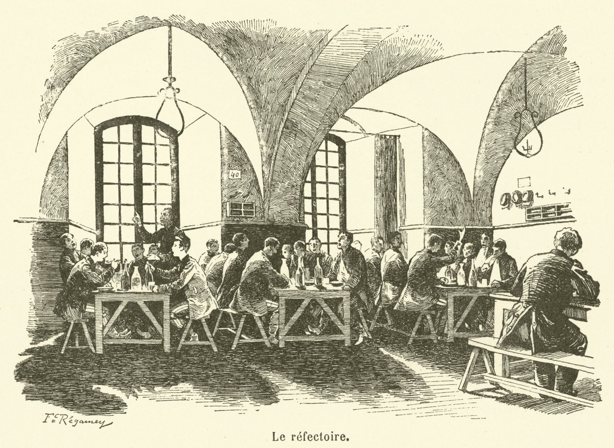 Refektoriet (kobberstik) af French School