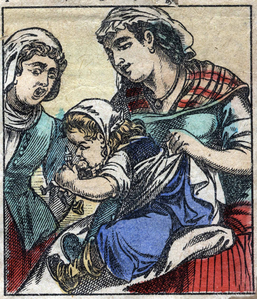 Lemuel Gulliver på Payx des Gants de Brobdingnag. Illustration til "" Gulliver