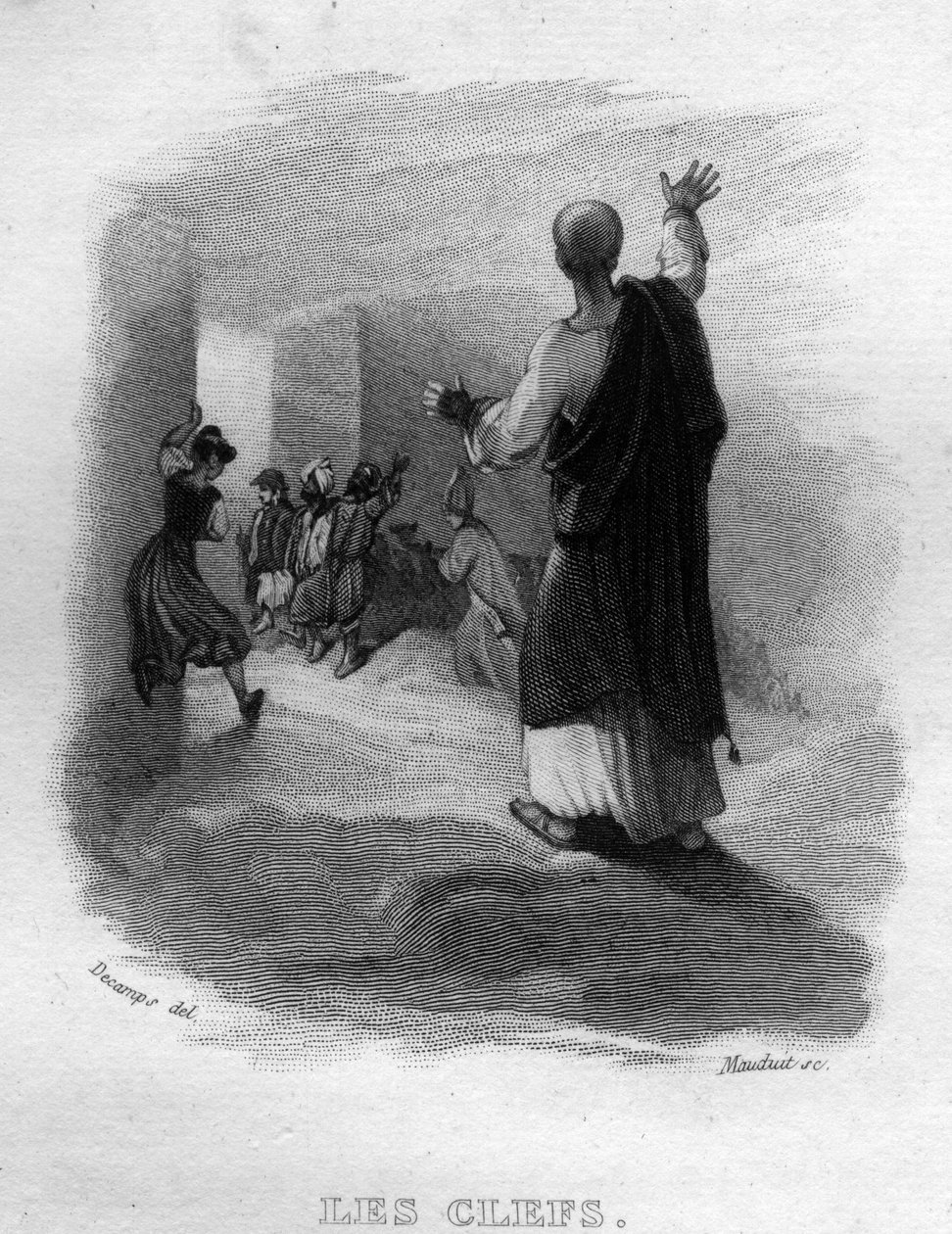 Les keys Chanson de Beranger i "" Oeuvres completes"" (1834) af Pierre Jean de Beranger (1780-1857), fransk digter og sangskriver. af French School
