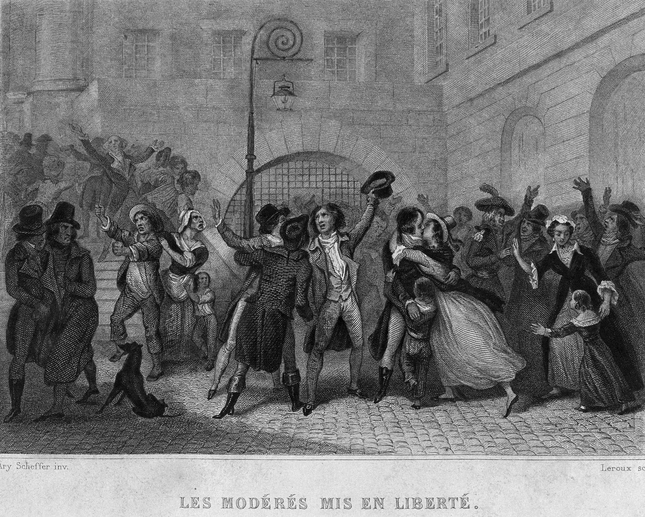 Moderater sat fri - i "French Revolution" af Thiers. 19. århundrede af French School