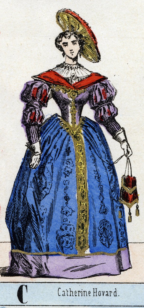 Bogstav C som Catherine Howard eller Catherine Howard (Kathryn eller Kathryn af French School