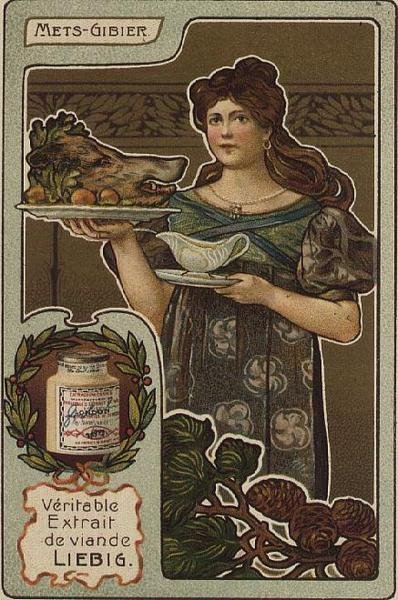 Liebig Italian Illustrated Food Card, begyndelsen af det 20. århundrede af French School