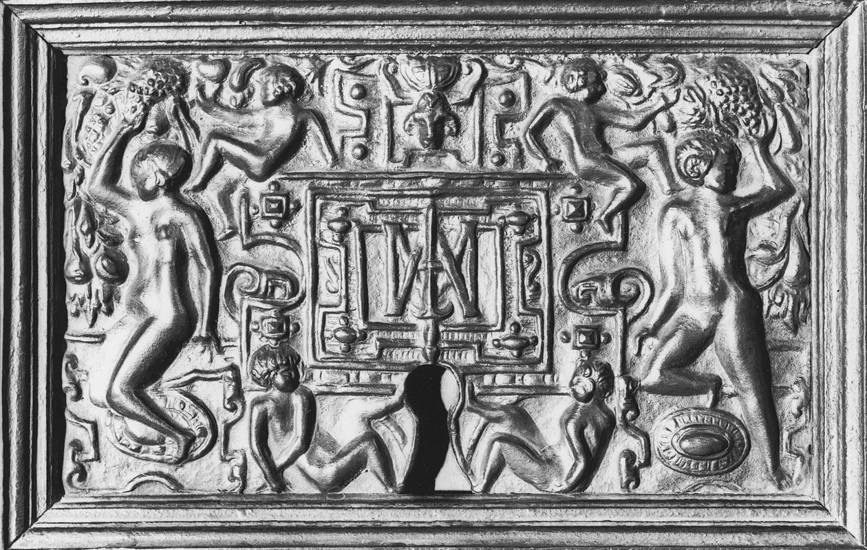 Lås med monogram af Anne de Montmorency (1493-1567) (jern) af French School