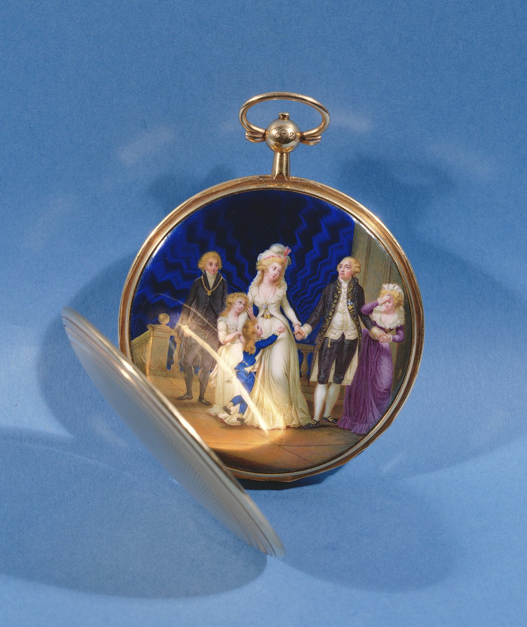 Medaljon med emalje af Louis XVI, Marie Antoinette og familie (emalje) af French School