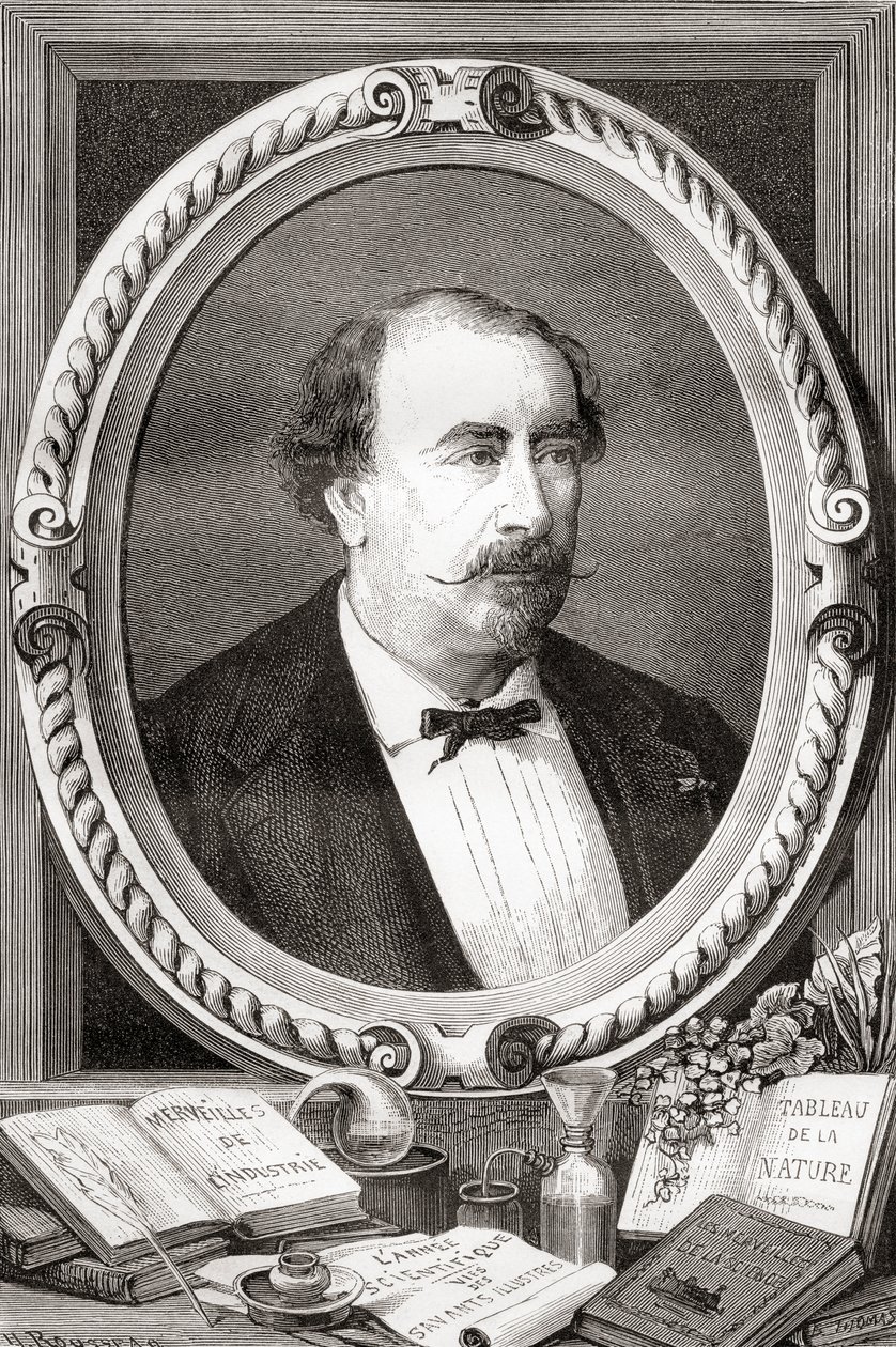 Louis Figuier, fransk videnskabsmand og forfatter, fra Les Merveilles de la Science, pub.1870 af French School