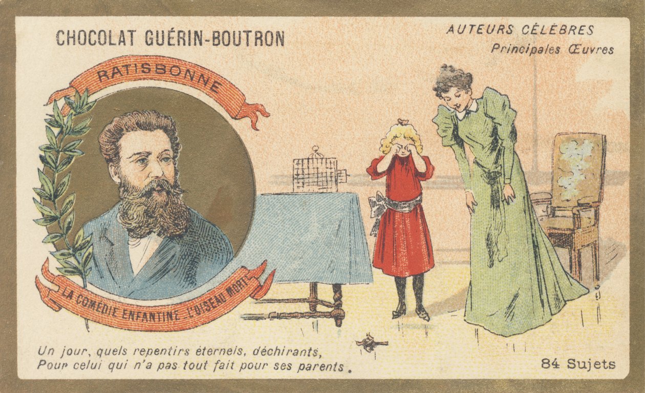 Louis Gustave Fortune Regensbonne (1827-1900), fransk mand af bogstaver, forfatter til "La comedie enfantine - L