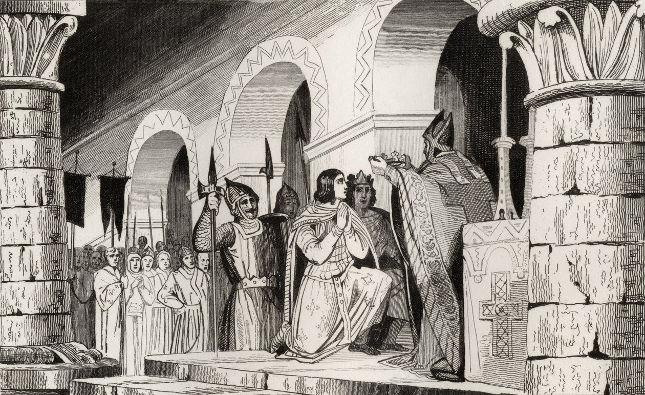Louis III (863-82) og Carloman (865-84) kronet sammen, fra 