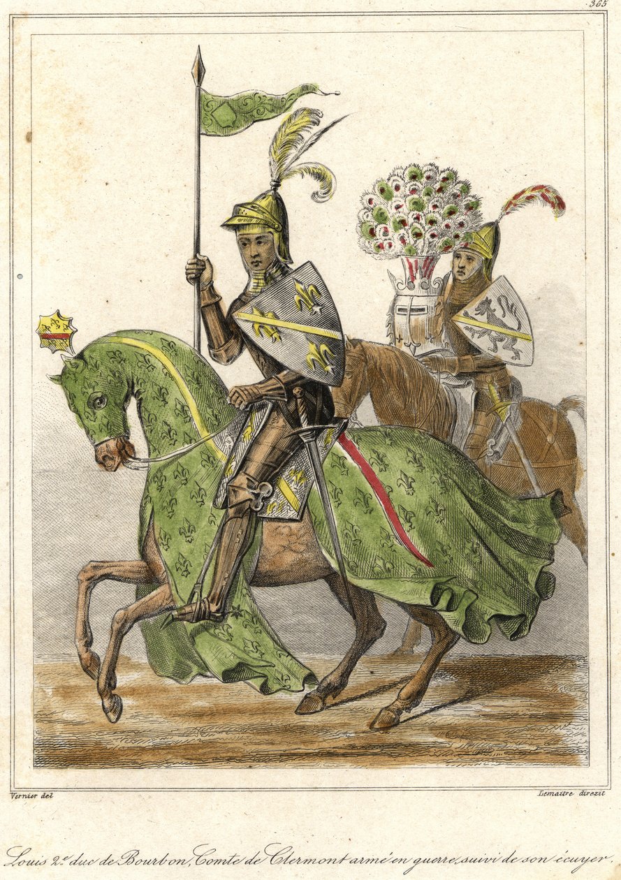 Ludvig II, kaldet den gode (1337 - 1410), hertug af Bourbon (1356), greve af Clermont. af French School
