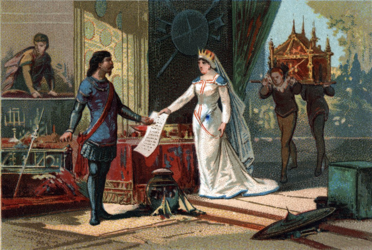Ludvig II sagde, at Begue (846-879), konge af Frankrig, modtog fra sin svigermor (Richilde d