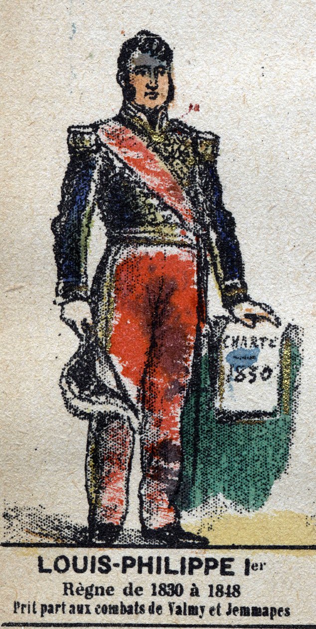 Louis Philippe 1er (1773-1850), konge af franskmændene. I "" Galeriede Kings and Queens of France og berømte karakterer fra 1643 til 1895"" Billede af epinal. af French School