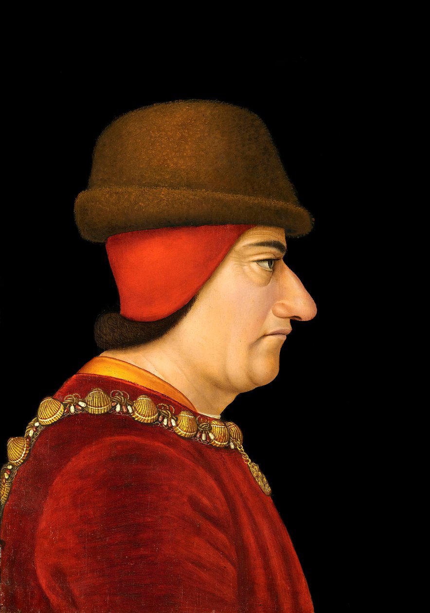 Louis XI (1423-83) Konge af Frankrig (olie på lærred) af French School