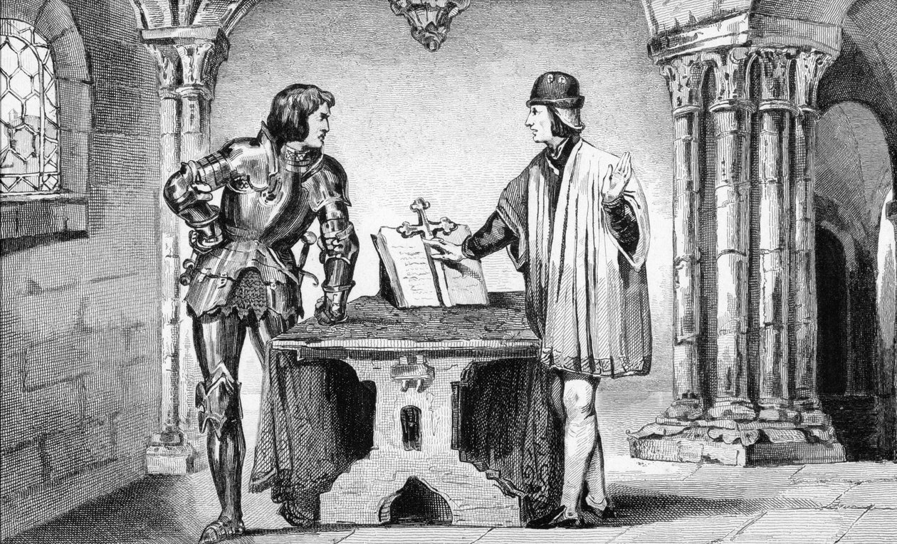 Ludvig XI (1423-83) holdt i husarrest af Karl den Dristige (1433-77) fra 