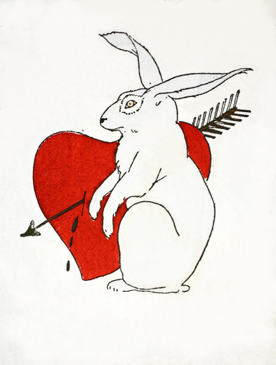 Love Bunny (stenciltryk) af French School